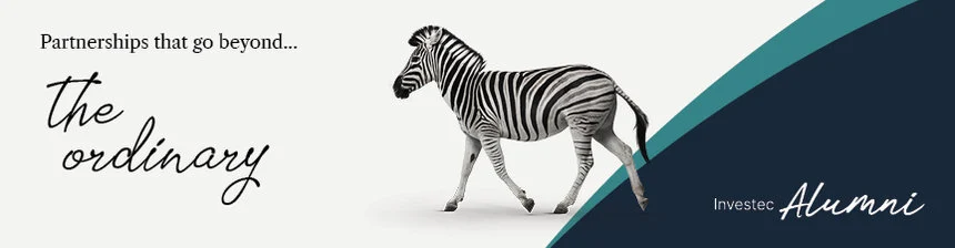 Investec Alumni website campaign banner